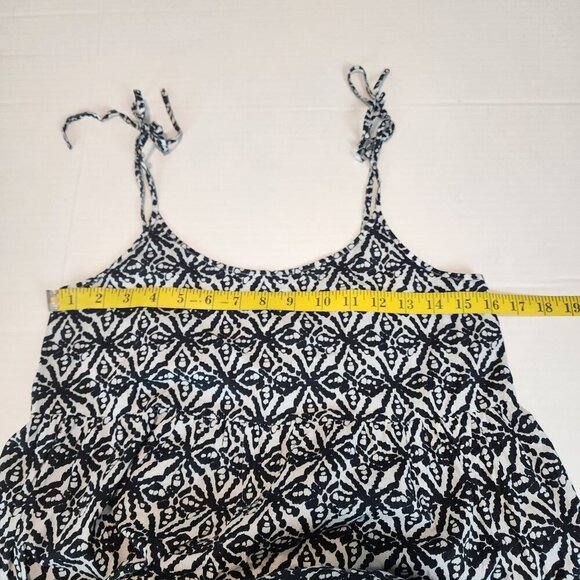 Vineyard Vines mini dress sz S women black white smocked back beach summer - Picture 9 of 11